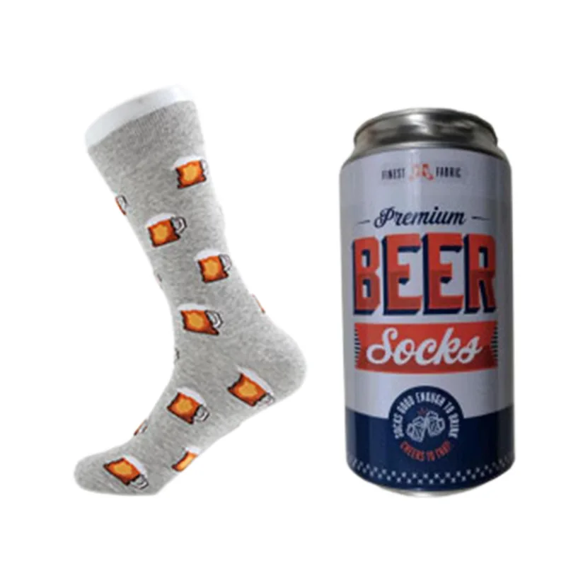 Beer European And American Personality Coffee Men And Women In The Tube Gift Socks Gift Box Cotton Socks