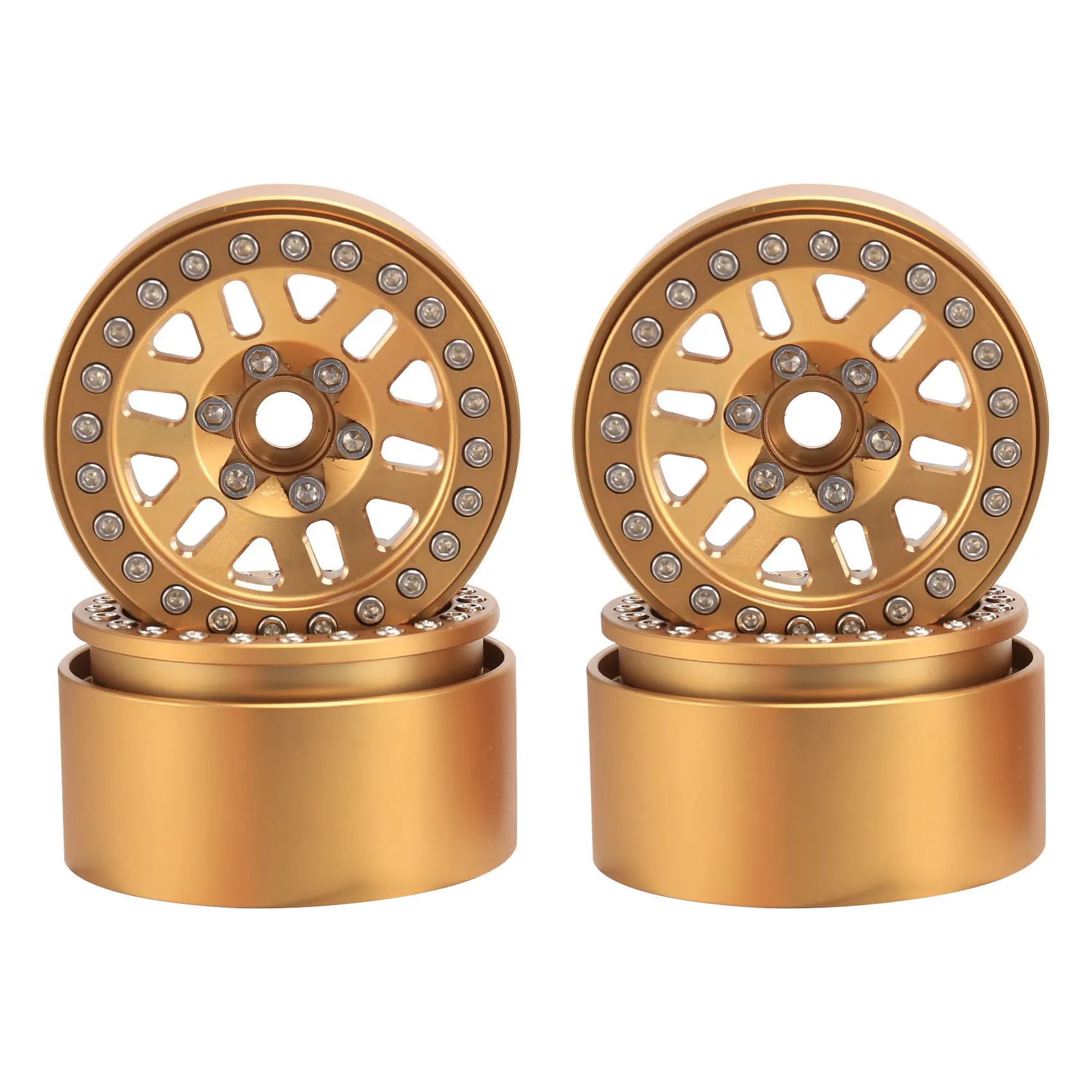 240 g/pc. Heavy brass bead 1.9 wheel hub wheel rim for 1/10 of a radio controlled caterpillar TRX-4 Axial SCX10 RC4WD D90 YK4082