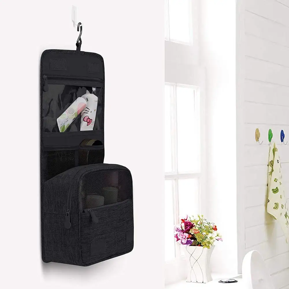 High Quality Men Womens Wash Kit Storage Cosmetic Bag Hanging Toiletry Bags for Travel