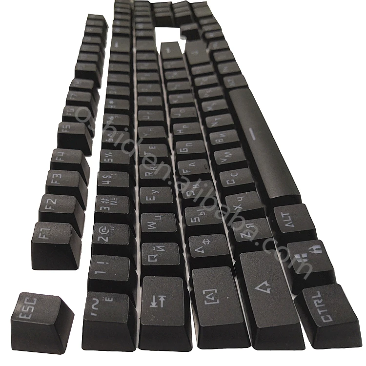 Oshid 104 ключ двойной выстрел колпачки из АБС-пластика с подсветкой Русская раскладка пользовательские для механической