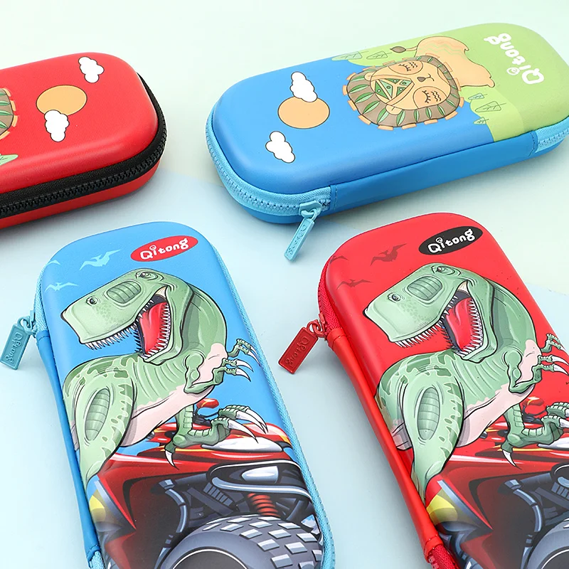 
custom design leather colored calculator big box pencil case with password 