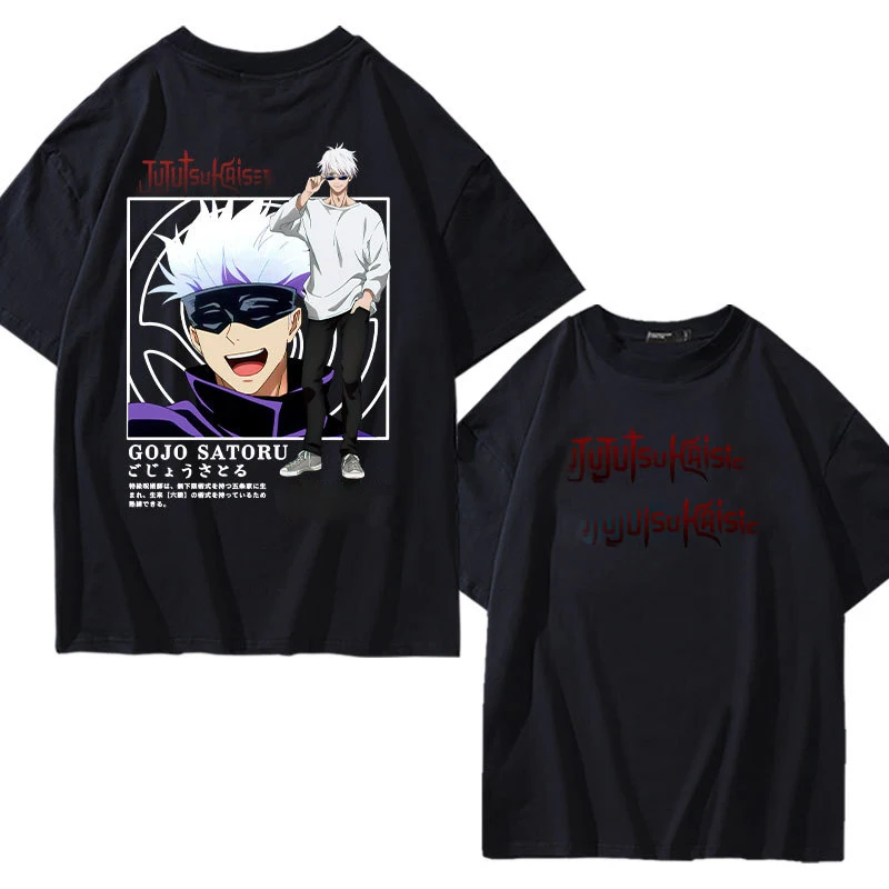 Wholesale manufacturer oversized anime t shirt cotton heavyweight streetwear black vintage anime t-shirt