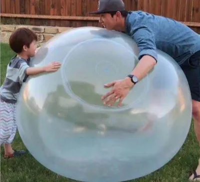 
Bubble Balloon Inflatable Funny Toy Ball Amazing Tear-Resistant Super Good Gift Inflatable Balls for Outdoor Play Random 