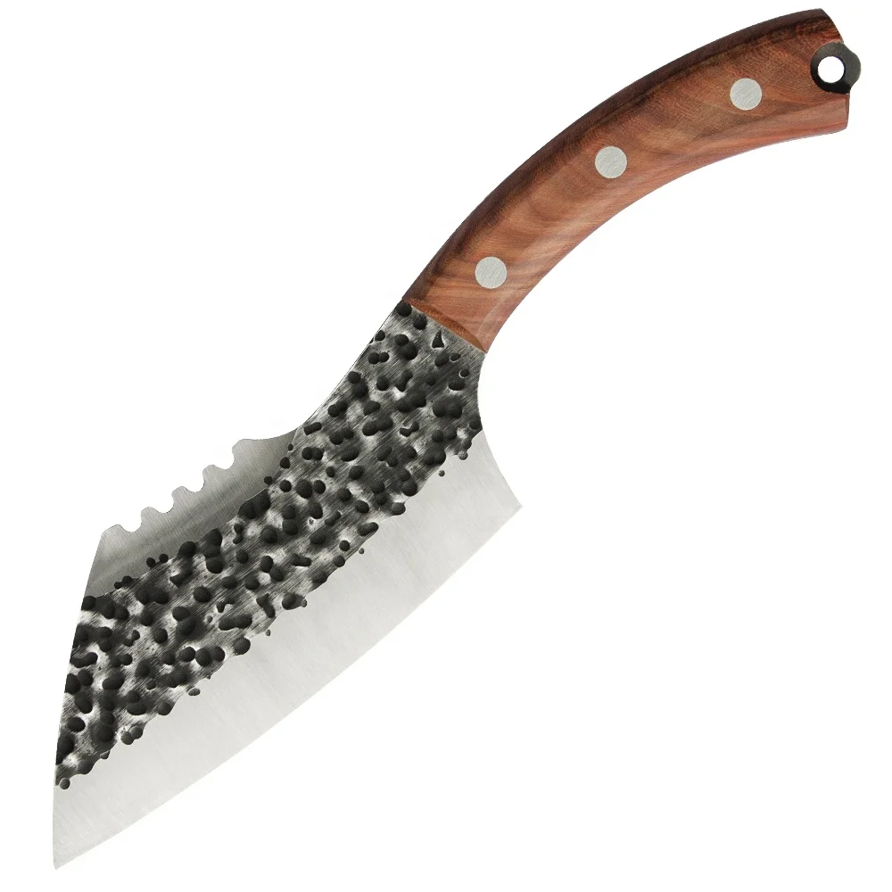 Dropshipping Fish Cutting Knife Full Tang Red Sandal Wood Handle Boning Fishing Fillet Stainless Steel Yangjiang Kitchen Knife