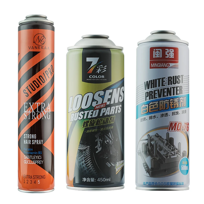 Hot Sale aerosol body spray OEM 75ml aluminum can aluminum aerosol can line water aerosol can