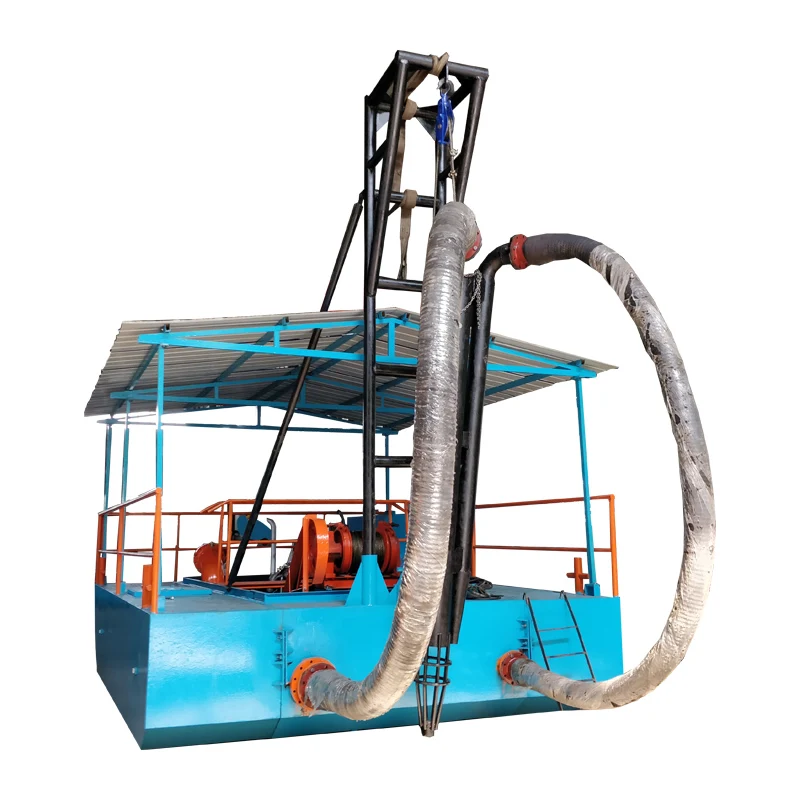 High Pressure Water Jet Sand Mining Suction Pump Boat Sale With Discharge pipeline For Dredging