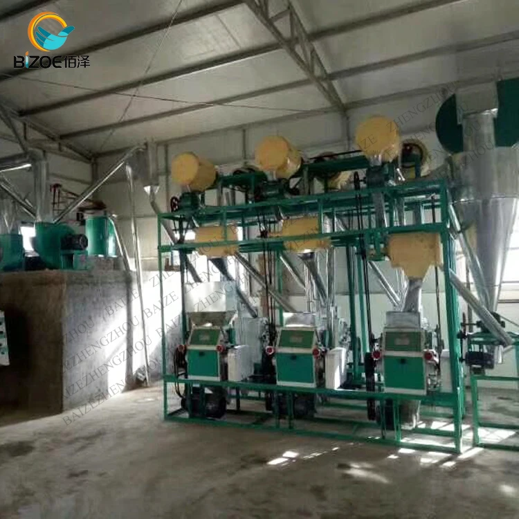 Фрезерный станок для кукурузной муки 10 т на 24 ч продажи Гана