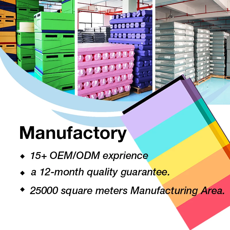 Factory price folding panel polyethylene foam gymnastics crash mats gymnastics mat