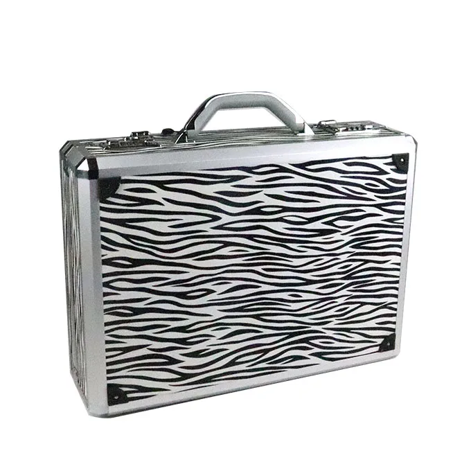 lawyer With combination lock makeup white  trolley tools briefcase aluminum boxes
