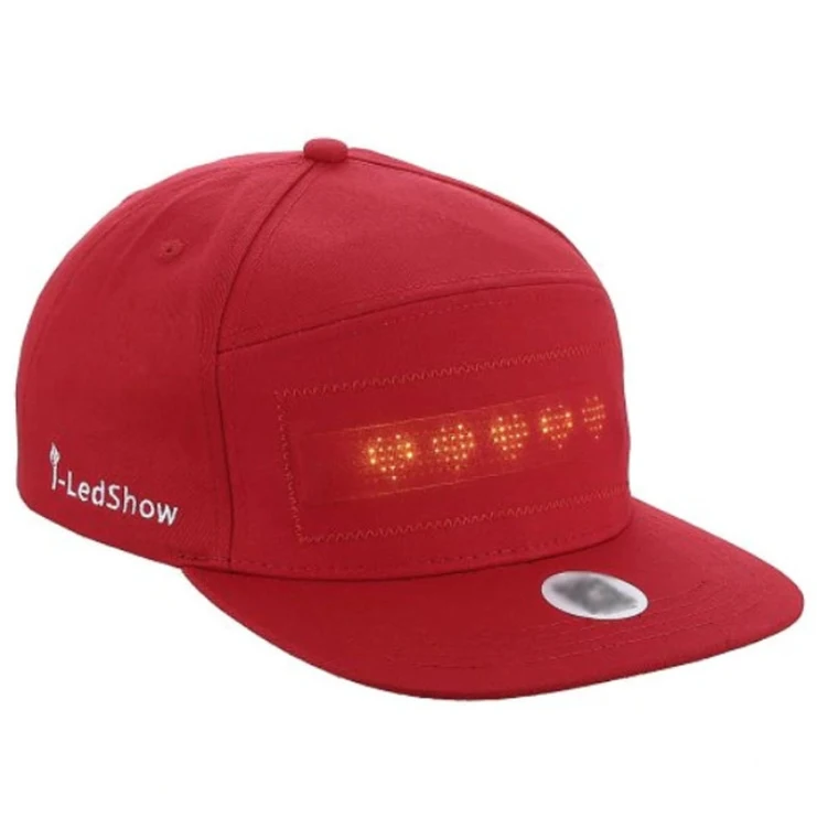 Sport Light up Cap Animated Flashing LED Display Hat