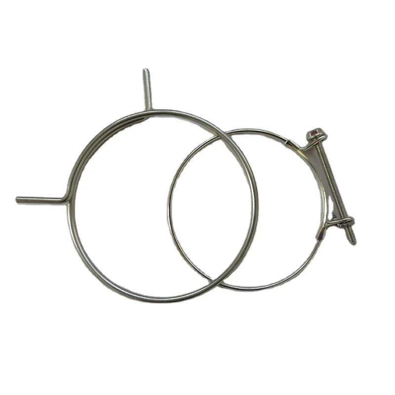 Customized 304 stainless steel galvanized metal wire spring stainless steel pipe clamp