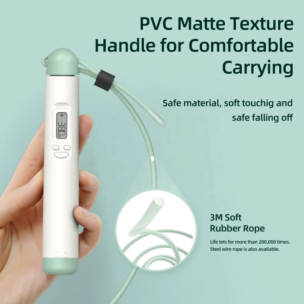 Fitness Home Gym Ball Sports Products App Calorie Counter Skipping Jump Rope Fitness Adjust