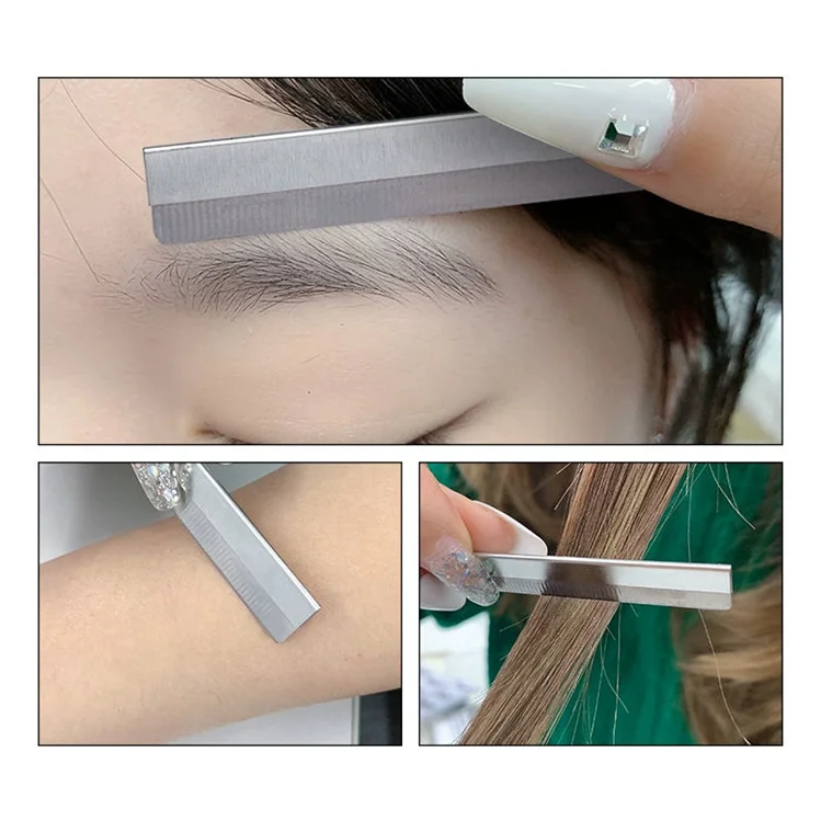 100pcs/Box Professional Quality Eyebrow Trimmer Microblading Eyebrow Trimming Blade Disposable Use Eyebrow Razor
