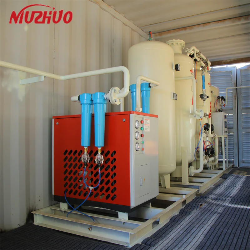 NUZHUO High Efficient Oxygen Gas Generating Plant Low Energy Consumption O2 Gas Producing Generator