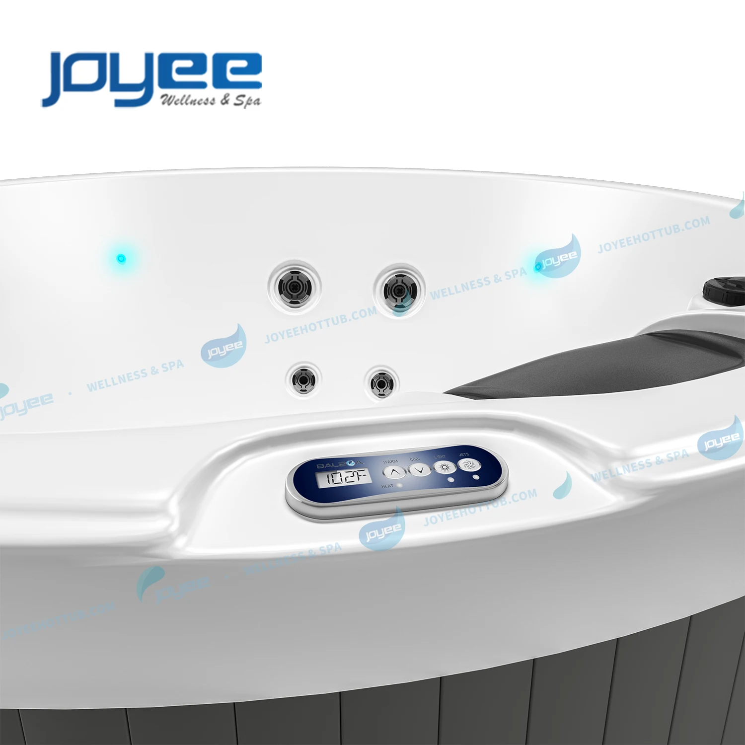 JOYEE European Round Hot Tub For 4 People Hot Tube Outdoor SPA Tubs Jacuzzier Massage Tubs Garden Spa hottub outdoor spa