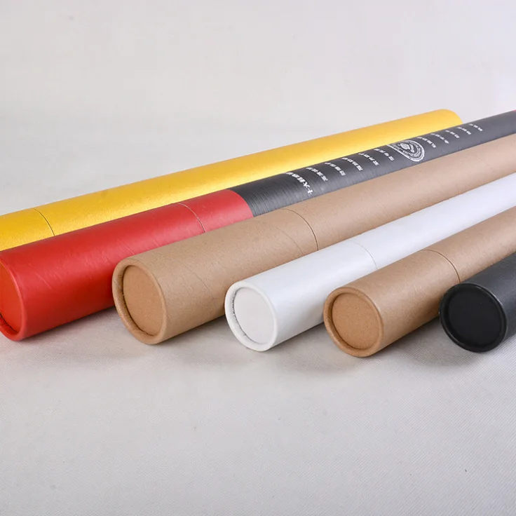 Eco friendly Postal Tubes and Cardboard Poster Tubes For Artwork Packaging