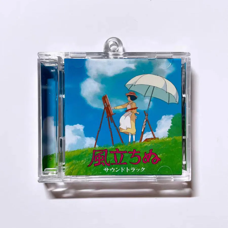 Smart mini album NFC Acrylic keychain Record Pendant Custom DIY cd box CD box Kpop Charm mini music CD keychain