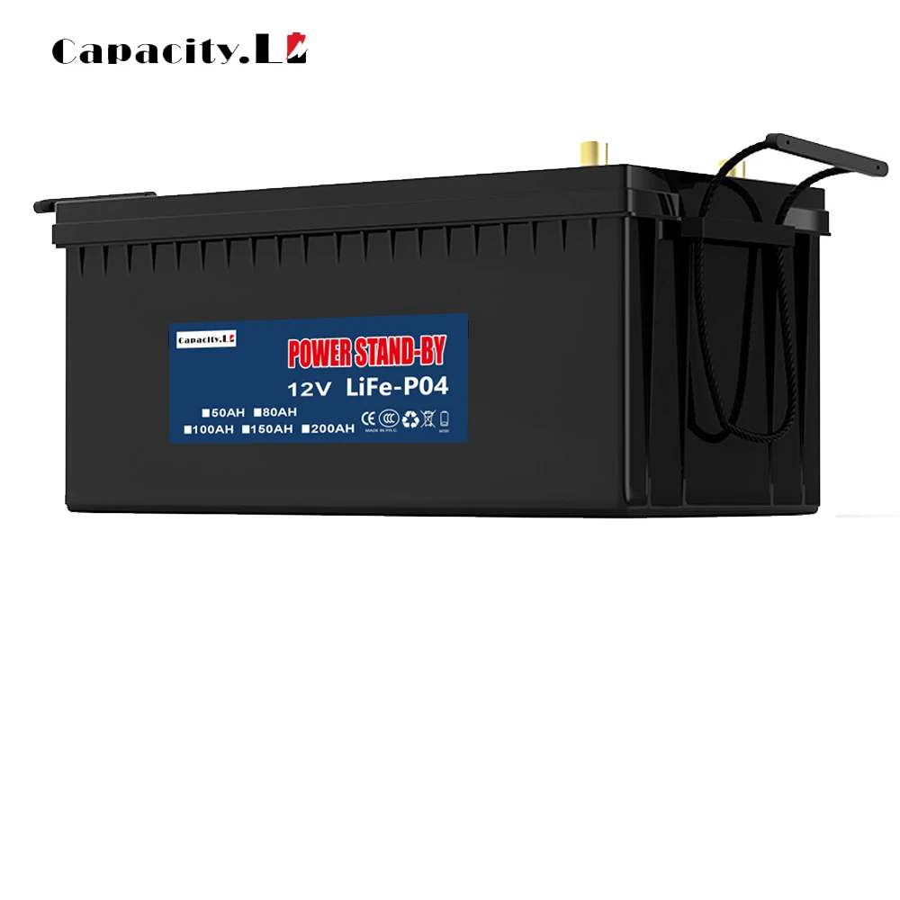 12 В 200 ач 300 Ач Lifepo4 аккумуляторная батарея перезаряжаемая литиевая батарея 150 Ач терминал RV используется для двигателя и инвертора водонепроницаемый