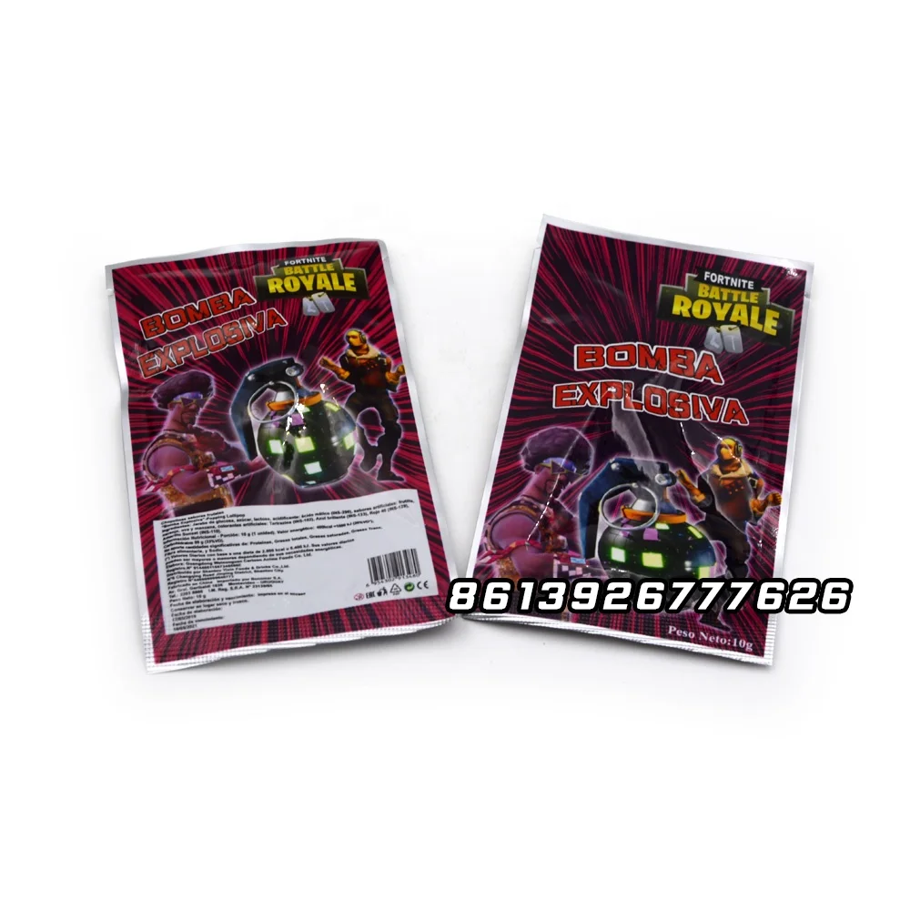 bomb lollipop confectionery with popping candy