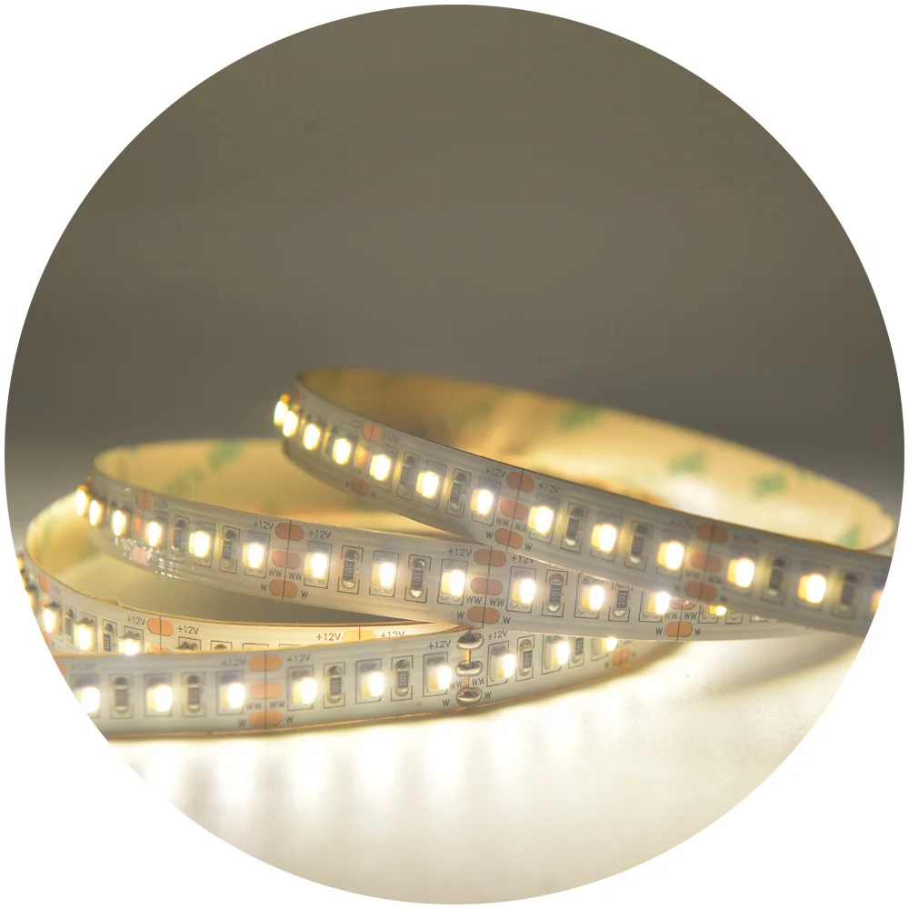 flexible dural color 2700-6500K 2in1 smd2835 120leds/m DC12V DC24V led strip cct for cabinet light