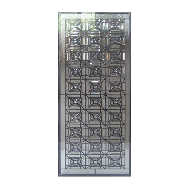 Decorative Christmas Crystal Glass Pattern Mosaic Decorations Indoor Door Glass