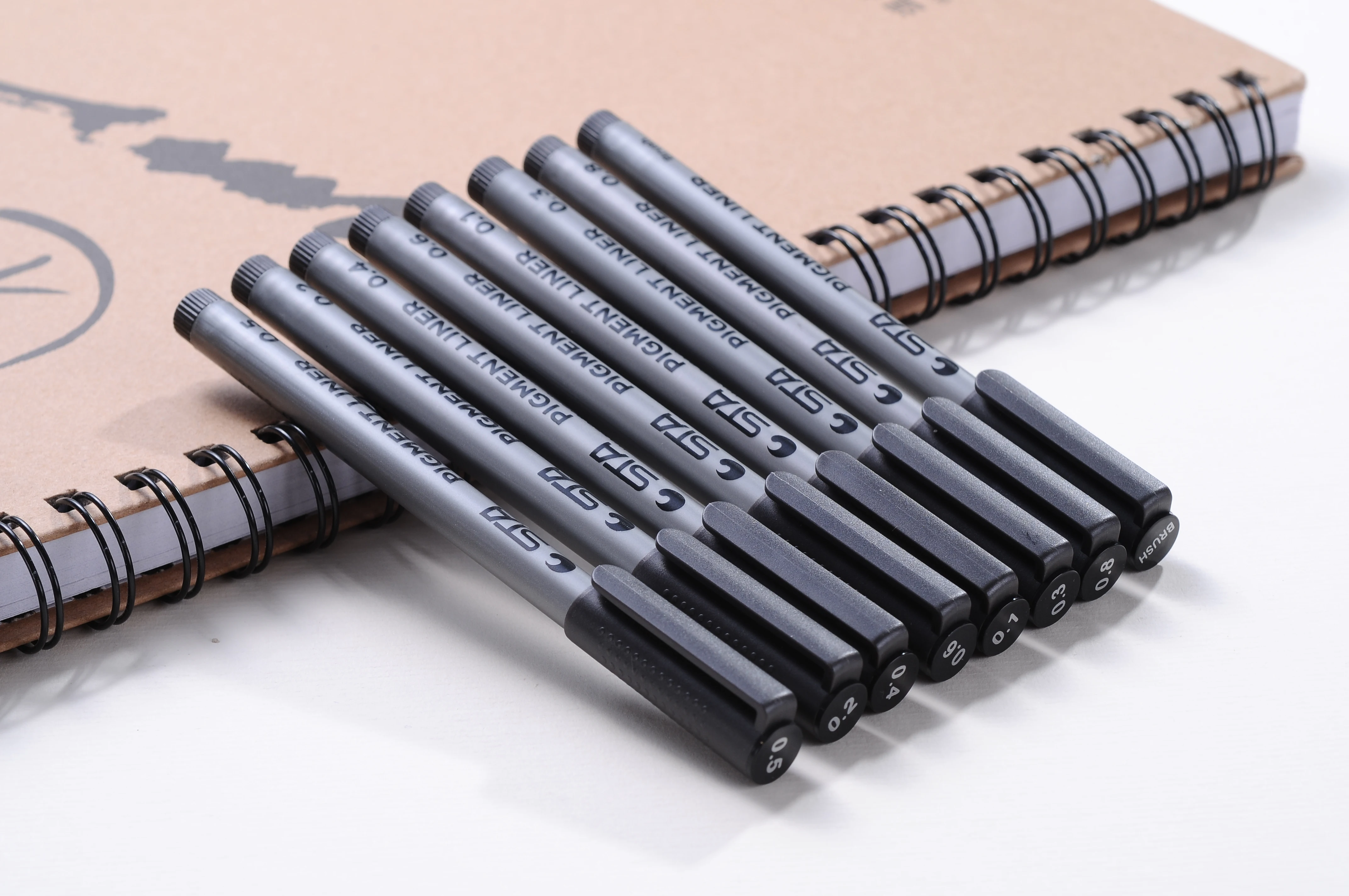 
0.1/0.3/0.5/0.8mm Micron Pen Fine liner Ink Pens Waterproof Archival Ink Illustration Drawing Pens for Sketching 