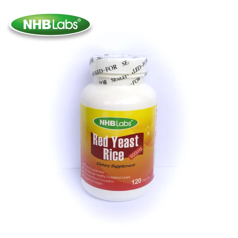 GMP Certified 600mg Red Yeast Rice Softgel capsules Private label