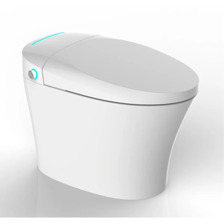 Self clean auto open sensor flush siphonic fully intelligent toilet bowl bathroom floor electronic smart toilet