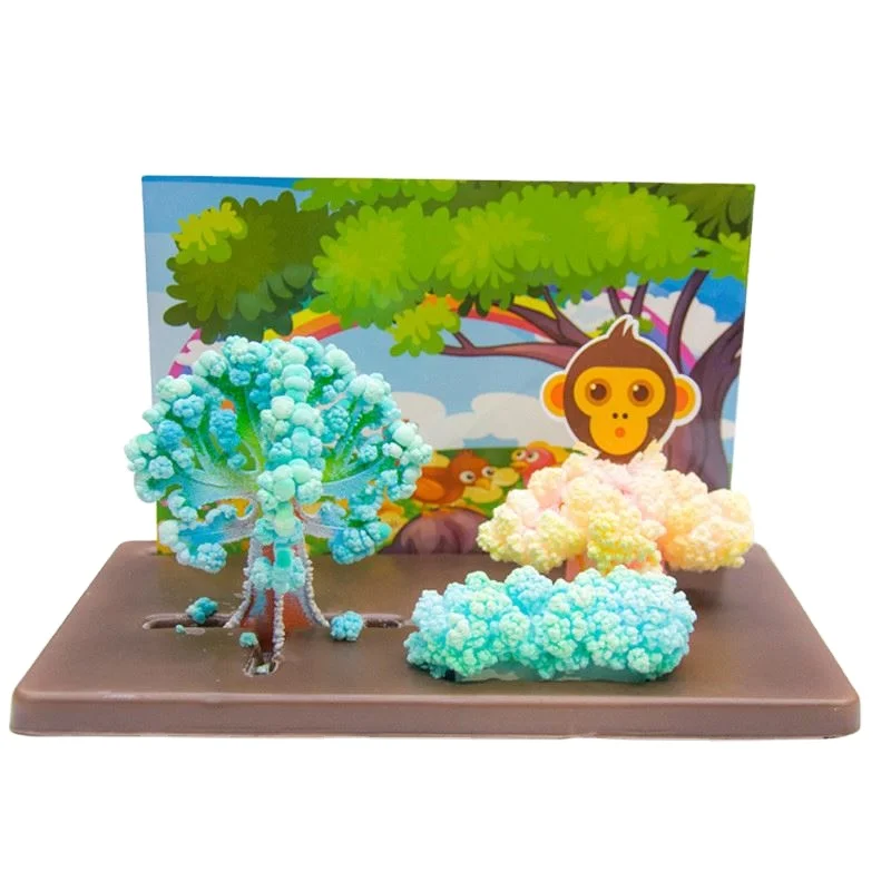 Kiddies Educational Toys Kit Crystal Forest Monkey Paper Tree Blossom Toy Set