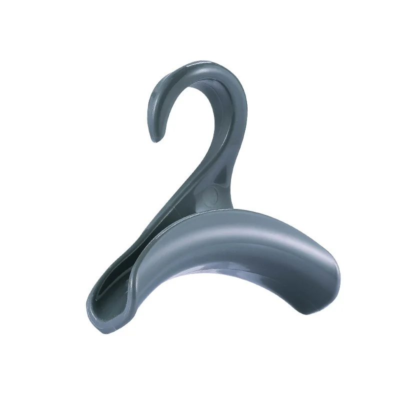 Custom sturdy white plastic bag hangers hook hanging hanger for display handbag holder purse organizer