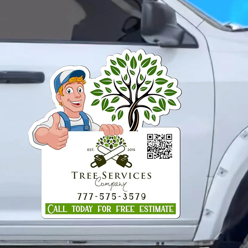 Customized UV Print Pvc Vinyl Car Body Bumper Stickers Magnet Car Decals Printing