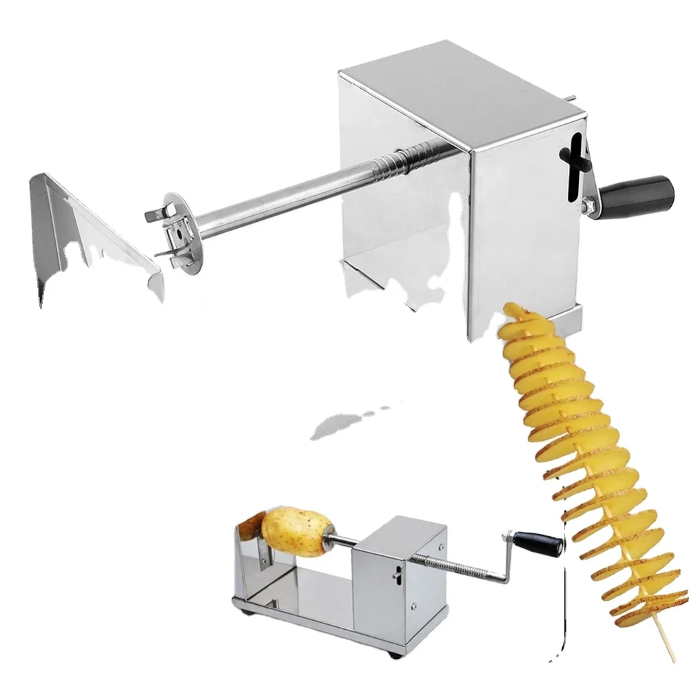 Spiral Potato Twister Tornado Cutter Slicer French Fry Vegetable Cutter Kitchen Cooking Tools Handmade Twisted Potato Slicer