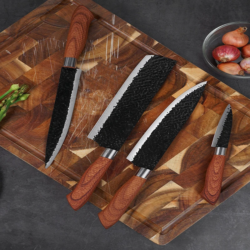 6 PCS Modern Design Knives Professional Kitchen Stainless Steel Knife Set With Gift Box