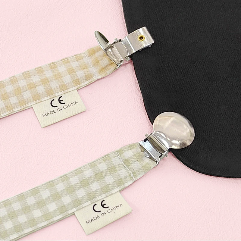 New Design Custom Infant Toy Bamboo Cotton Muslin Musin Popular Pacifier Clip Baby Teether Chain