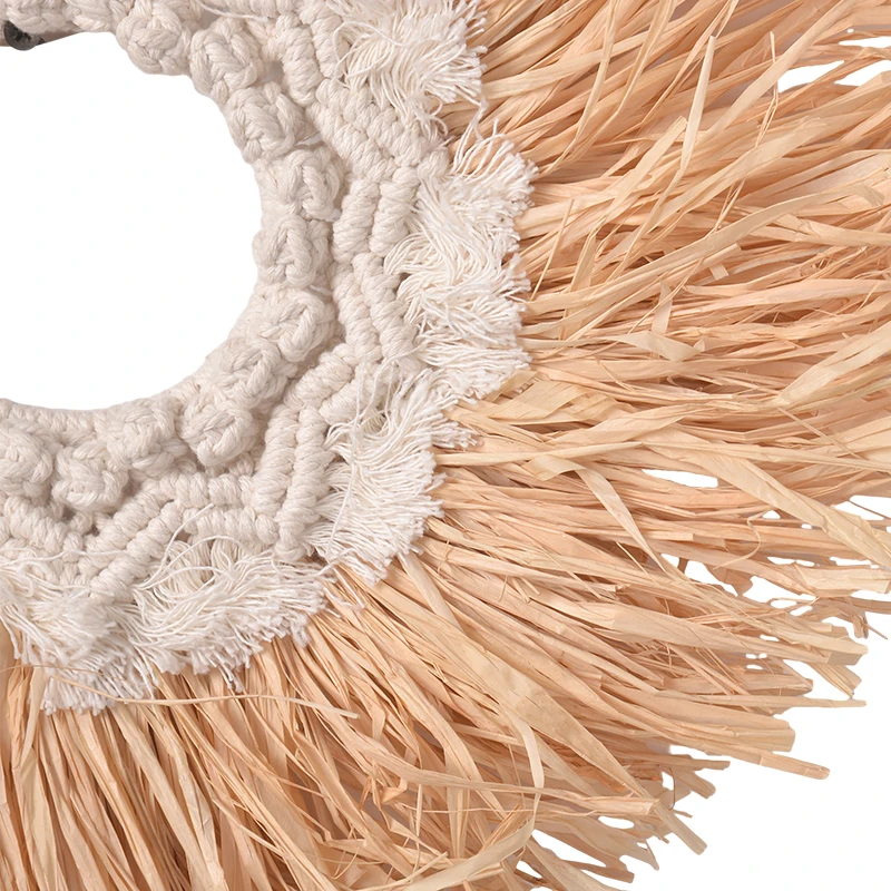 Hot Sales Boho Raffia Decor Wall Decoration Wall Hanging For Home