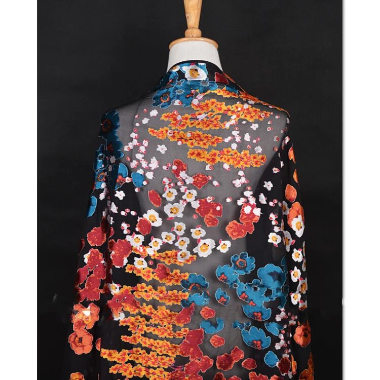 Высококачественная шелковая вискозная шифоновая ткань