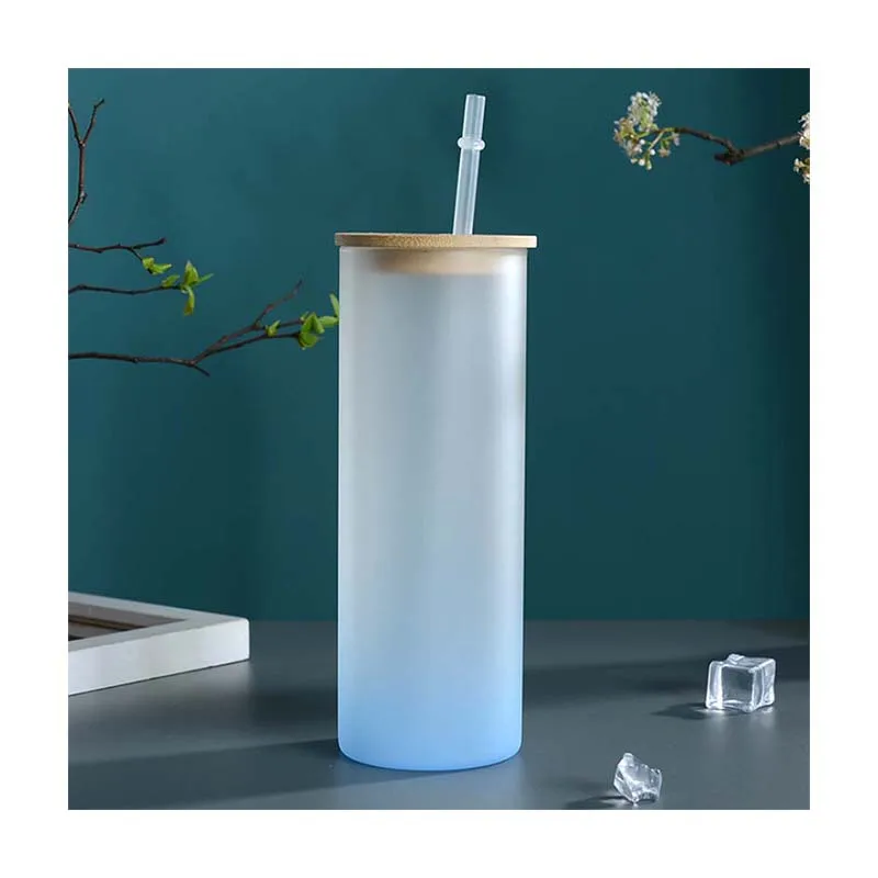 beer glass with lid and straw 16 oz Wholesale Most popular custom drink beer can glass with lid glass beer bottles