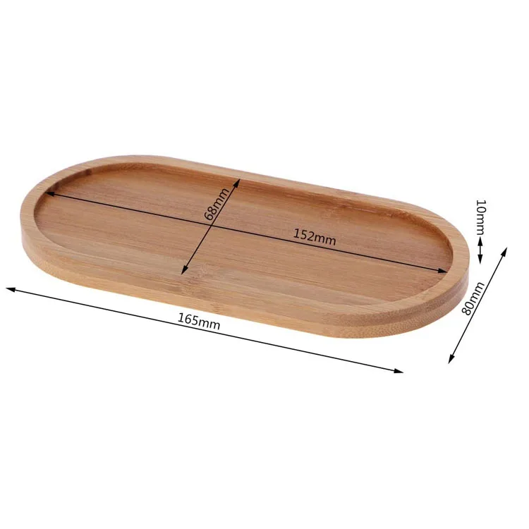 
High quality natural oval shape bamboo wooden tray small serving tray wooden wooden trays for decoration 