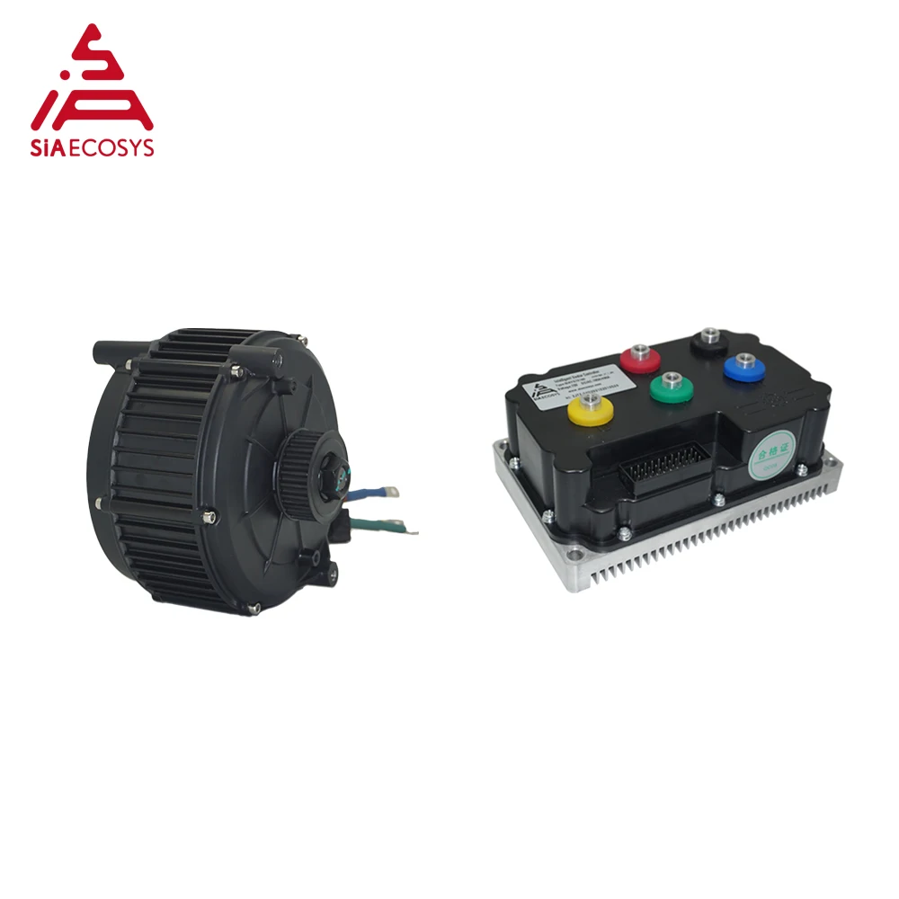 QSMOTOR 165 35H 5000W Mid Drive Motor Encoder with ND72360B/ND72490B Encoder Controller