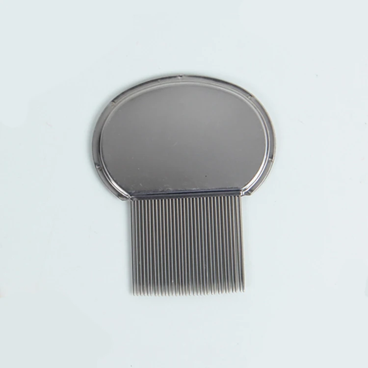 Private Label Portable Dog Hair Cleaning Remover Stainless Steel Professional Grooming Metal Pet Lice Comb For Small Dogs