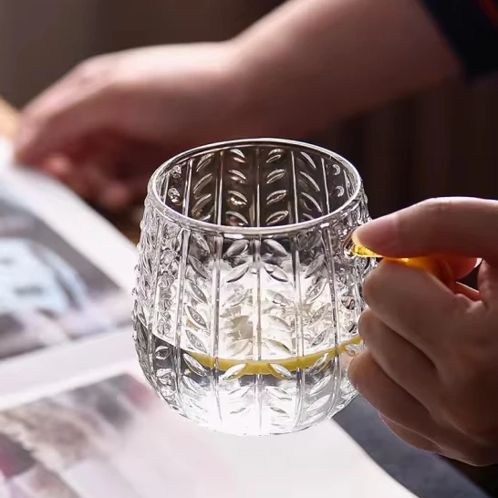 Кружки кофе из боросиликатного стекла с 3d украшением внутри