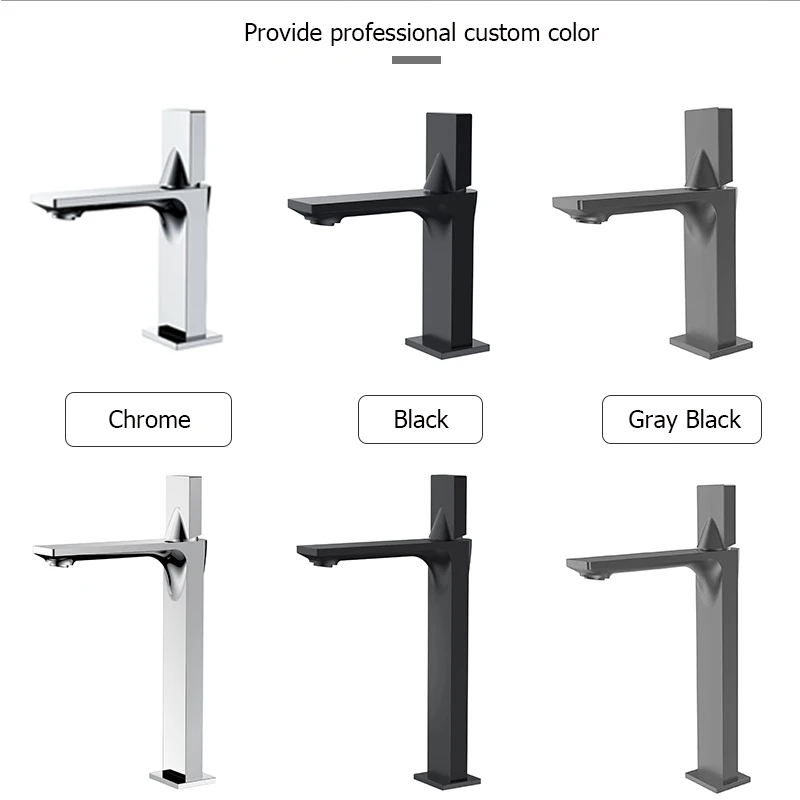 AMAXO polished chrome single hole single handle the brass hight  mixer long basin faucet