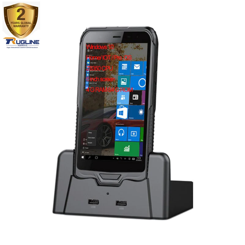 RUGLINE Rugged Industrial Tablet Win 10 OS 6 Inch 1D 2D Barcode Scanner Handheld PDA