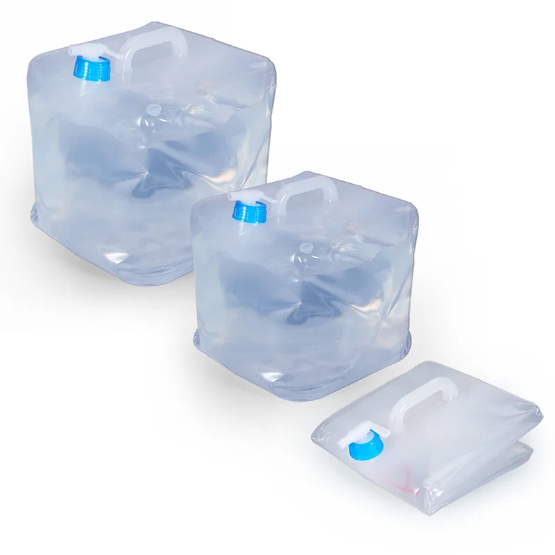 Открытый складной резервуар для хранения воды бытовой пластиковый ведро с краном