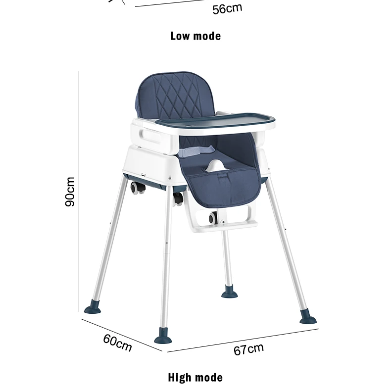 Metal and Plastic Kids High Chair Wholesale Multi-functional kids Chair for Eat baby feeding chair