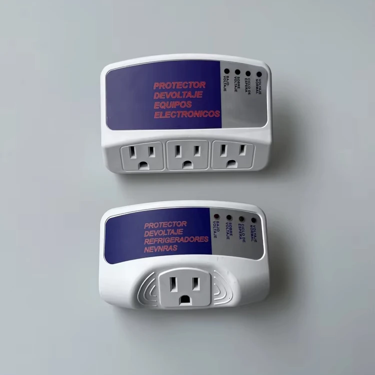 American style three plug air conditioner refrigerator protector plug socket, protecting power