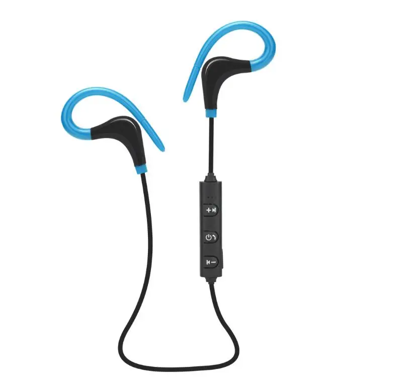 Horns Sweatproof Wireless Bluetooths Earphones Headphones Sport Headset Gym with Ear Hook For Samsung iPhone