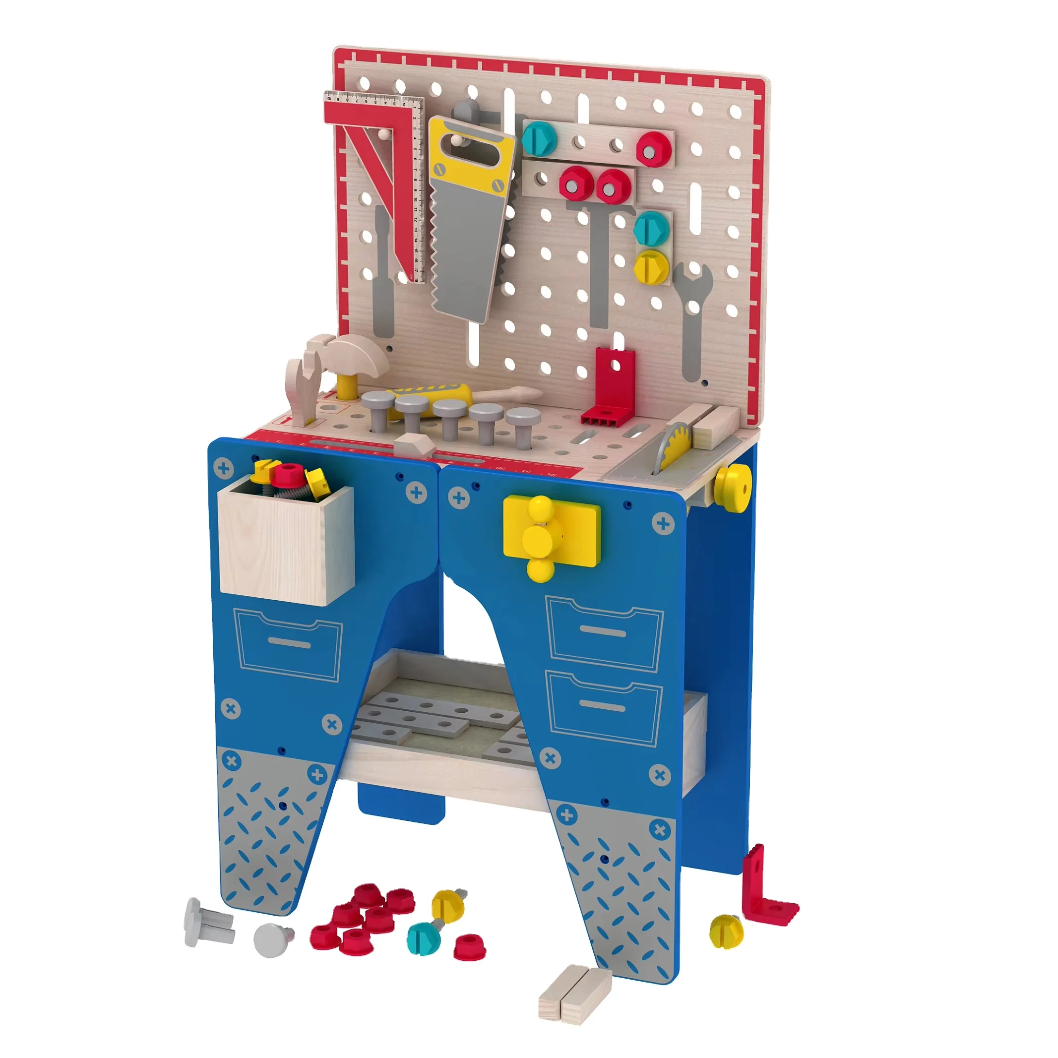 2024 Playing Tool Table Big Foldable Work Bench Toy Popular Wooden Kids Other Educational Toys