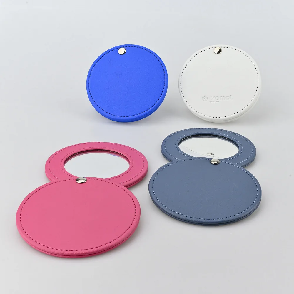 Wholesale Mini Folding Compact Mirror Round Portable Pocket Portable Small Travel Compact Makeup Mirror