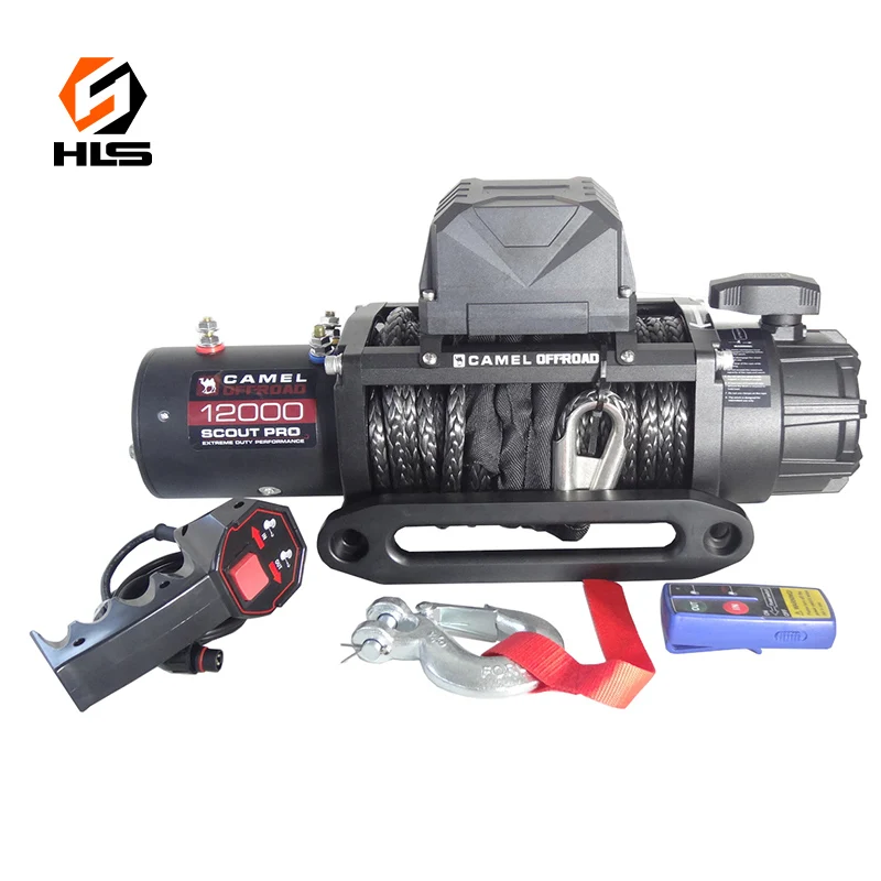 12 Volt Electric Winch 2000 Lbs Boat Tool Kit Winch Emergency for Electric Boat